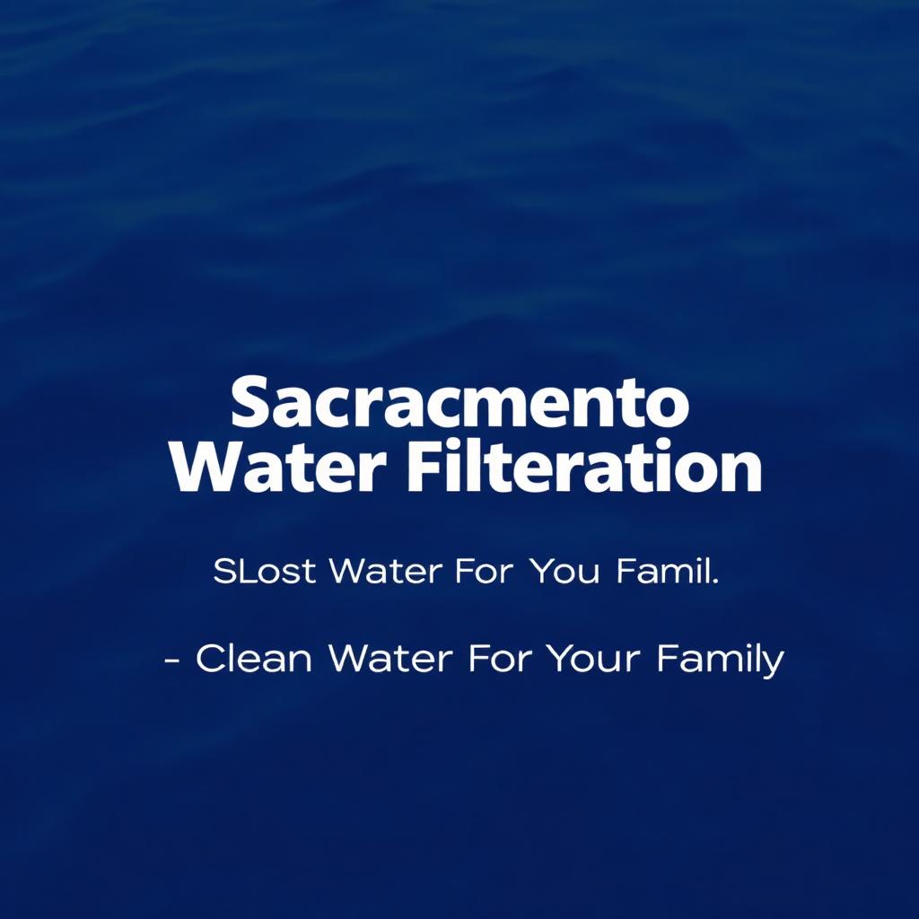 Sacramento Water Filtration cover